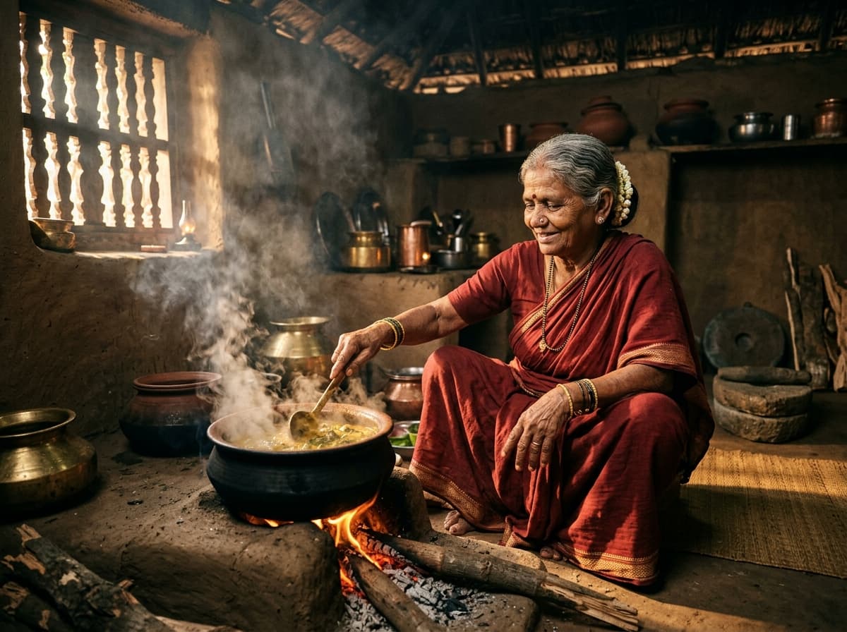 Traditional Telugu Grandma Cooking