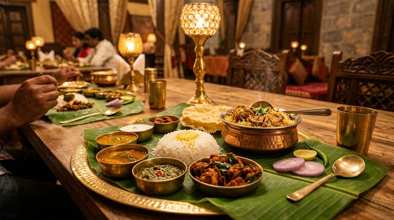 Authentic Telugu Royal Feast on Banana Leaf